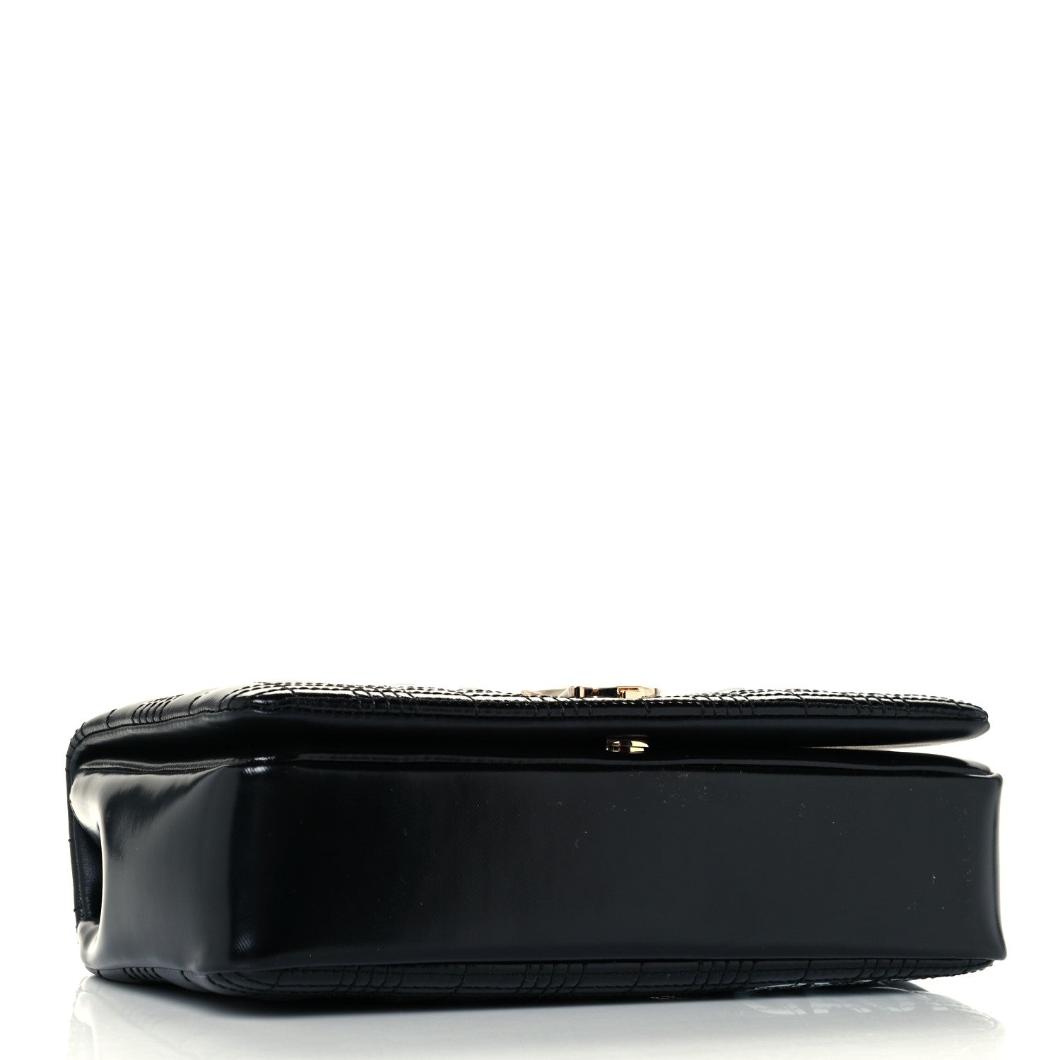 Burberry Patent Quilted Horseferry Print Small Lola Bag Black 4 of 10