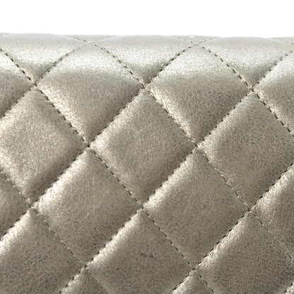 Chanel Metallic Lambskin Quilted Boy Wallet On Chain WOC Gold 7 of 16