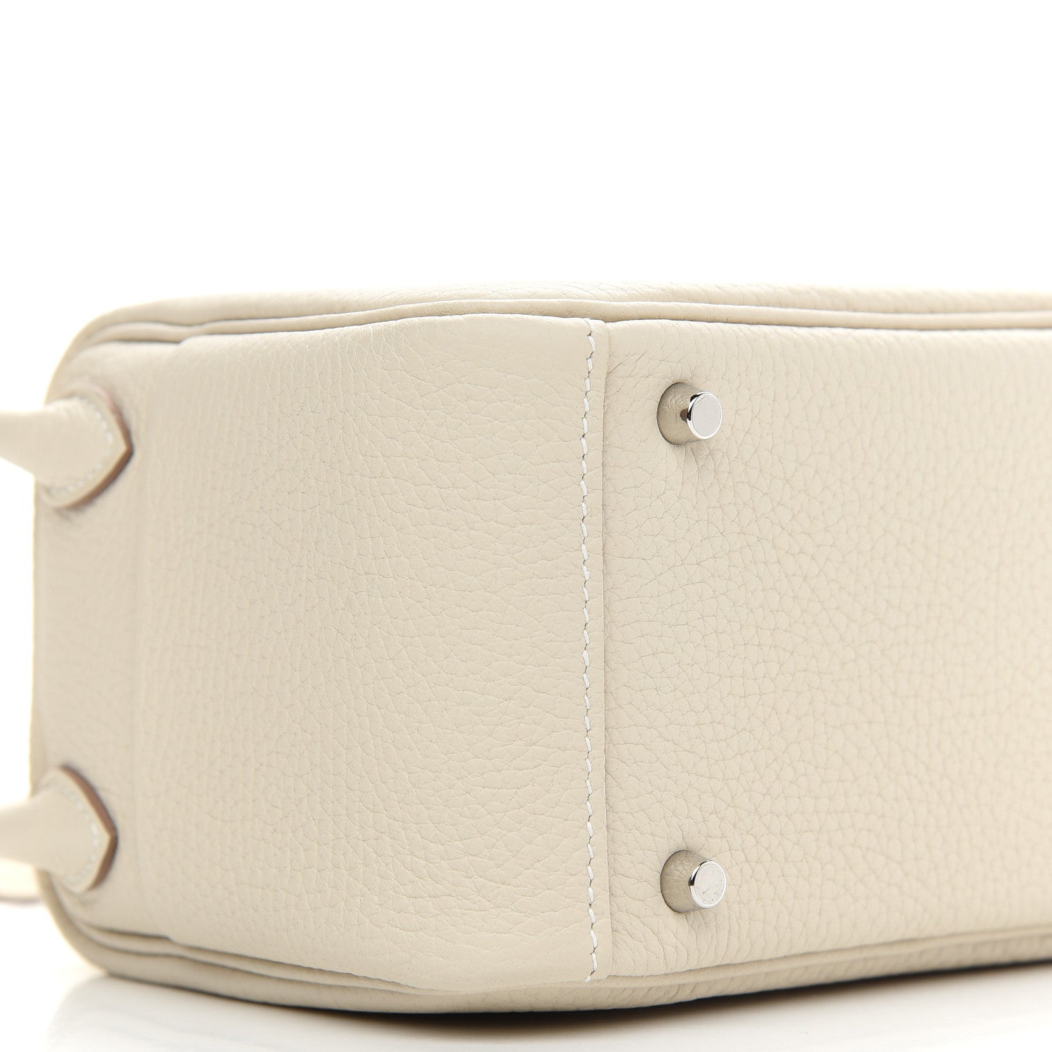 Hermes Taurillon Clemence Mini Lindy 20 Craie 7 of 8