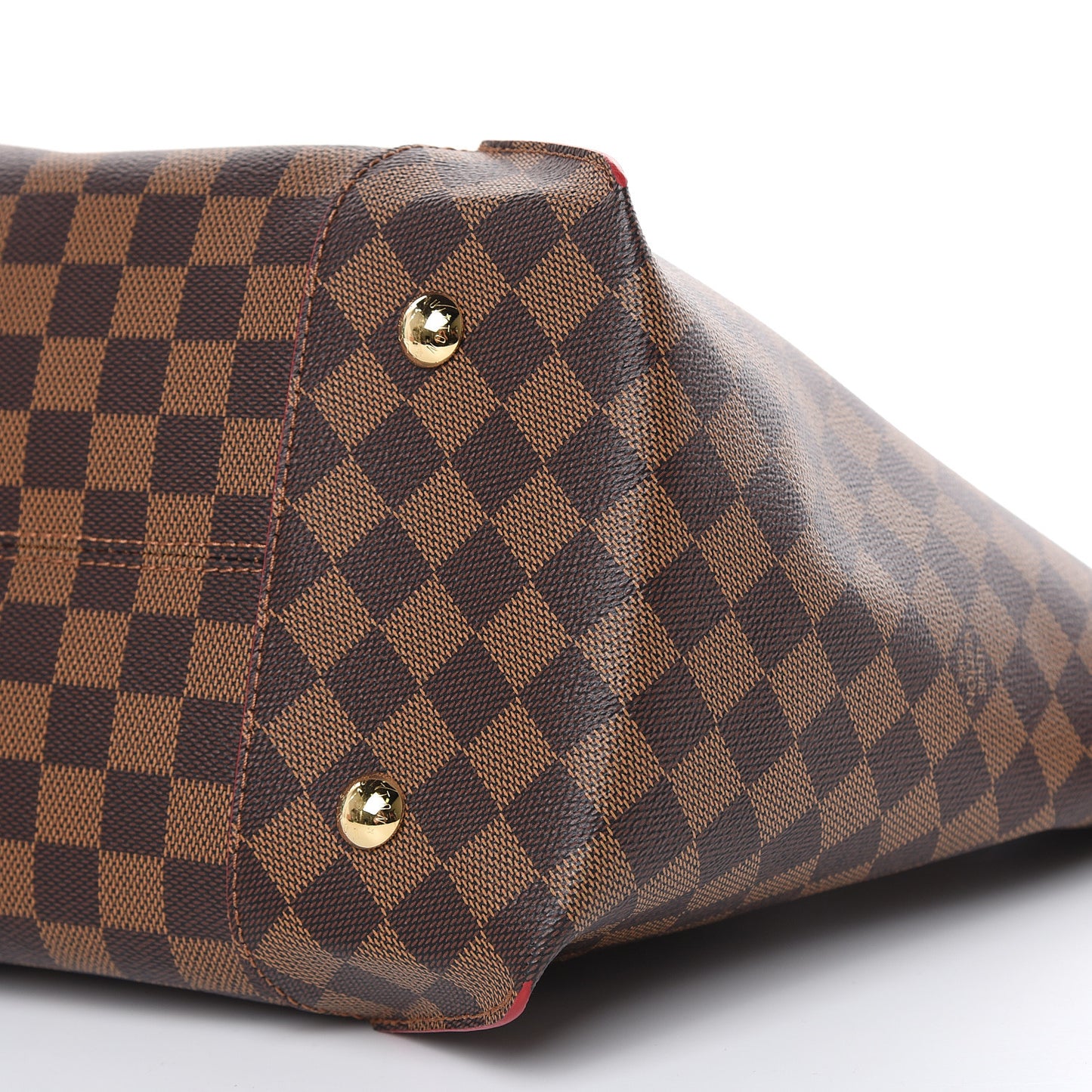 Damier Ebene Caissa Tote MM Cherry