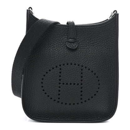 Hermes Taurillon Clemence Evelyne TPM Black 1 of 11