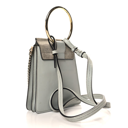 Chloe Suede Calfskin Mini Faye Bracelet Bag Airy Grey 3 of 11