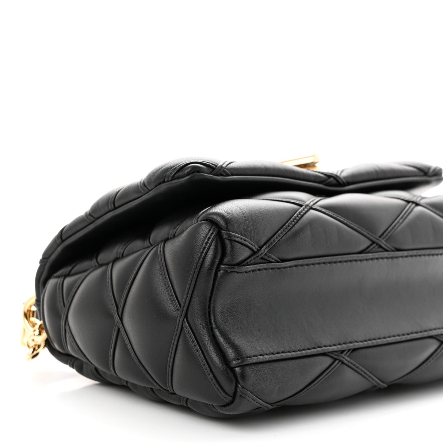 Lambskin Malletage Top Handle GO-14 MM Black