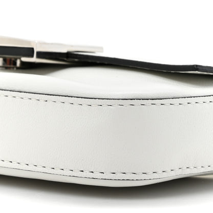 Fendi X MARC JACOBS Nappa Logo Phone Baguette White Black 9 of 10