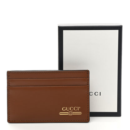 Gucci Plutone Calfskin Logo Card Holder Cuir 7 of 7