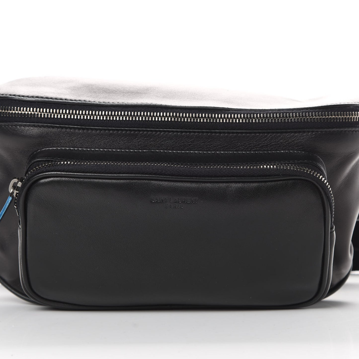 Lambskin Subway Belt Bag Black