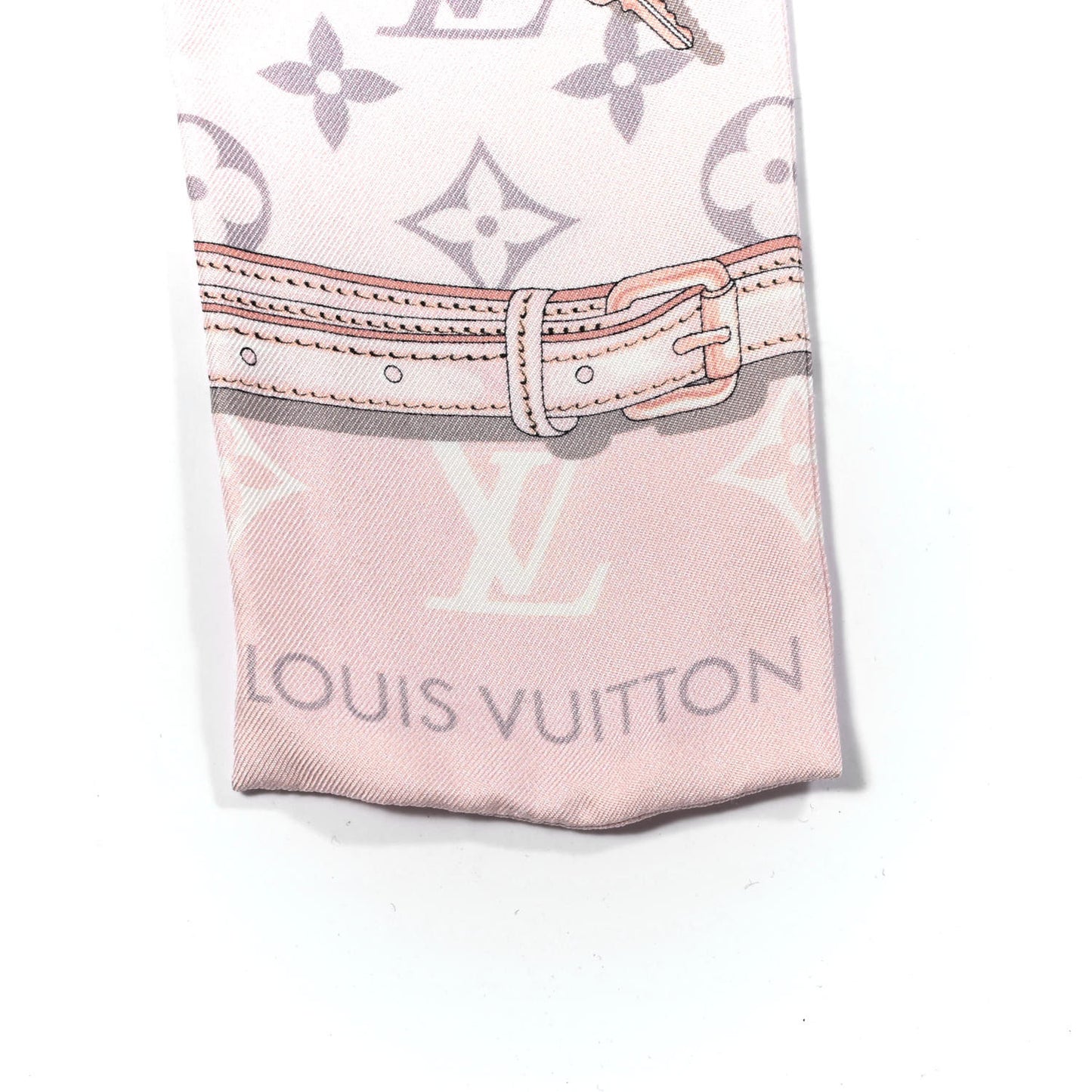 Silk Monogram Confidential Bandeau Light Pink