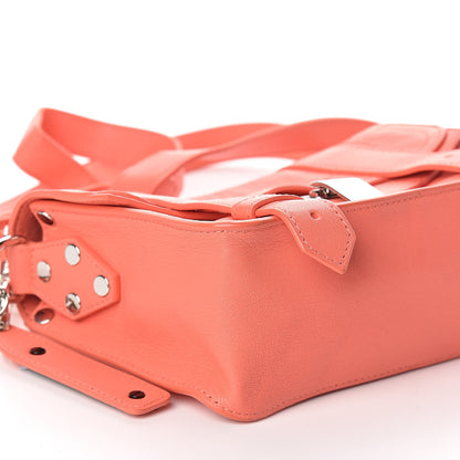 Proenza Schouler Lambskin PS1 Mini Pouch Messenger Bag Neon Coral 8 of 9