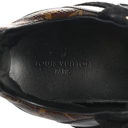 Louis Vuitton Suede Monogram Run Away Sneakers 36 Black 7 of 9