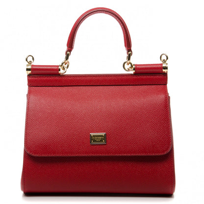 Dolce & Gabbana Dauphine Small Miss Sicily Satchel Dark Red 1 of 7