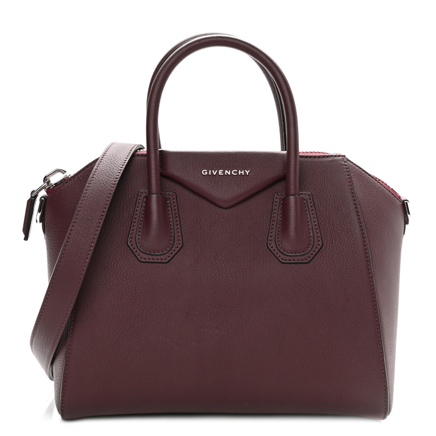 Sugar Goatskin Small Antigona Aubergine