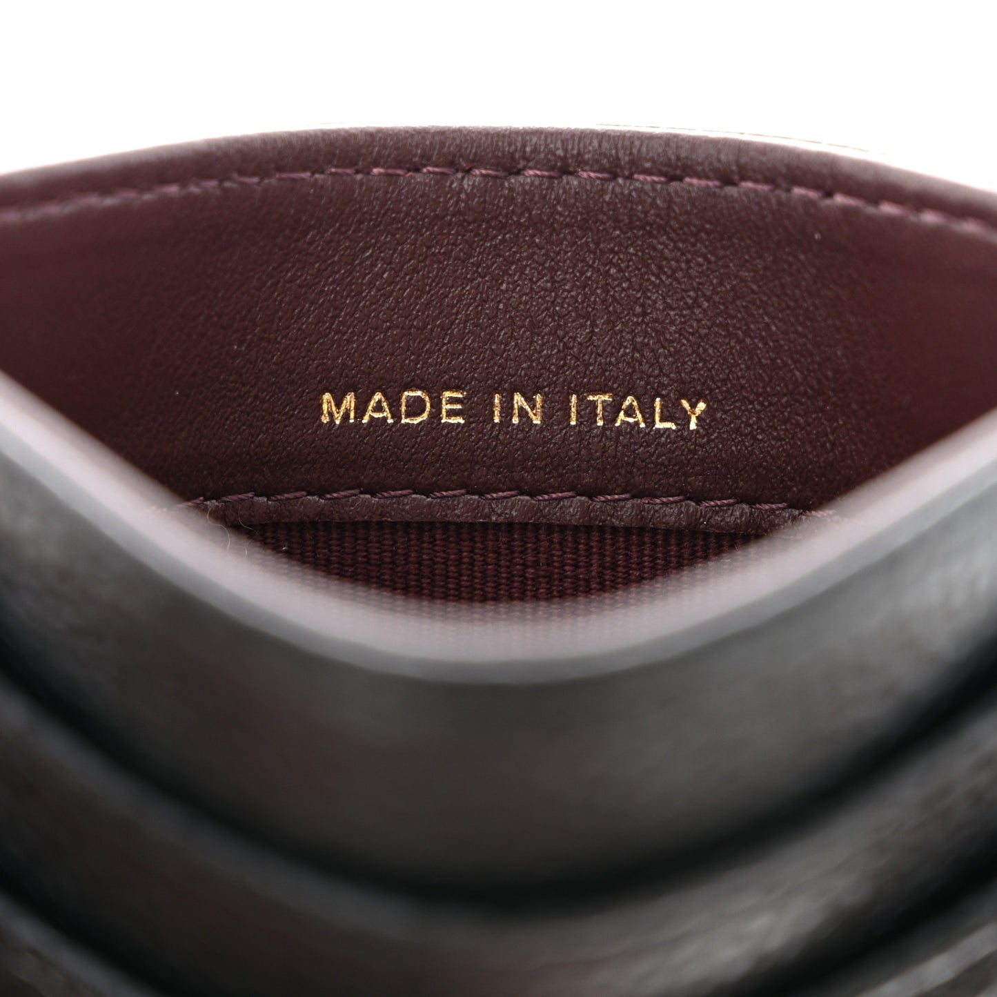 Caviar Quilted Card Holder Black