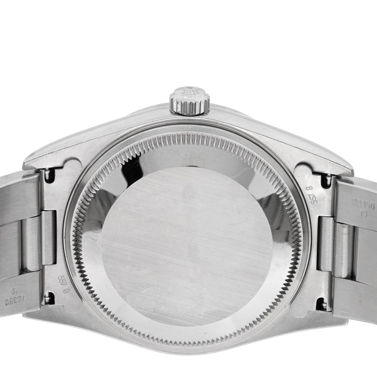 Stainless Steel 34mm Oyster Perpetual Date Watch Black 15200