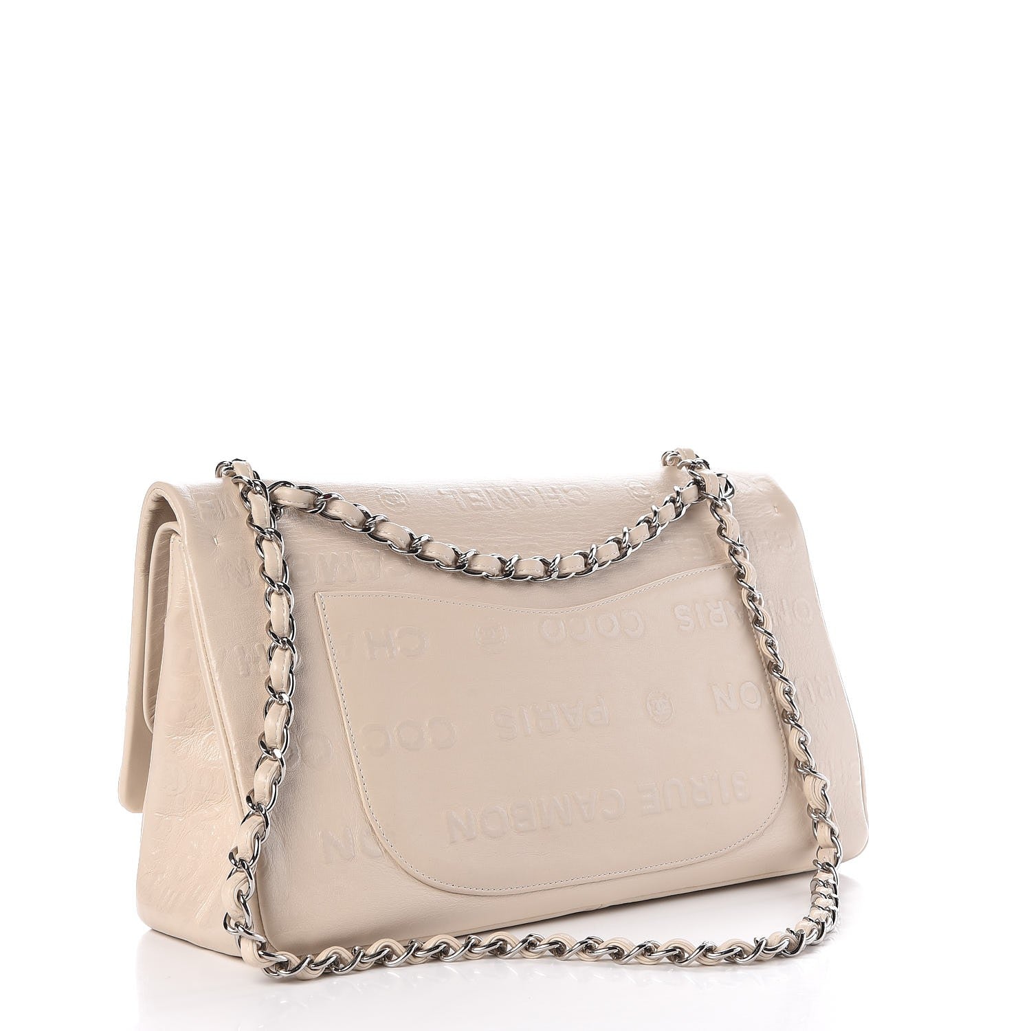 Chanel Calfskin Unlimited Jumbo Double Flap Off White 3 of 8