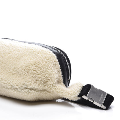 Saint Laurent Shearling Belt Bag Beige 8 of 9