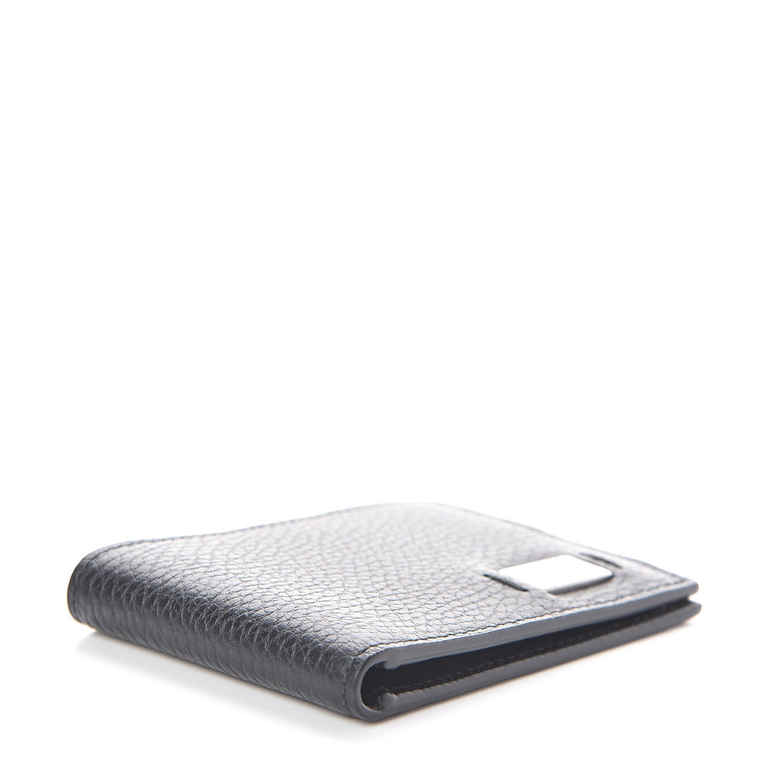 Gucci Pebbled Calfskin Bi-Fold Wallet Black 4 of 6