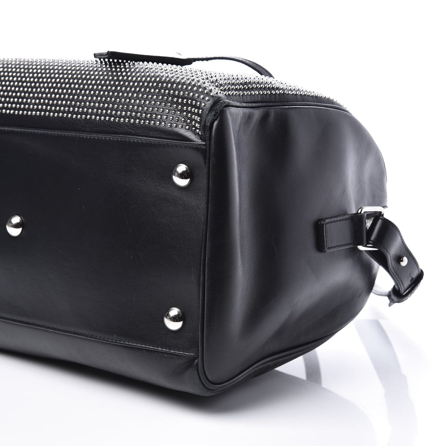 Calfskin Studded Classic Duffle 6 Black