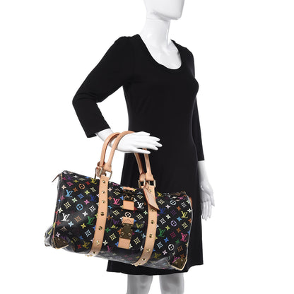 Louis Vuitton Monogram Multicolor Keepall 45 Black 2 of 8