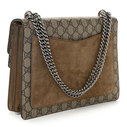 Gucci GG Supreme Monogram Medium Dionysus Shoulder Bag Taupe 3 of 9