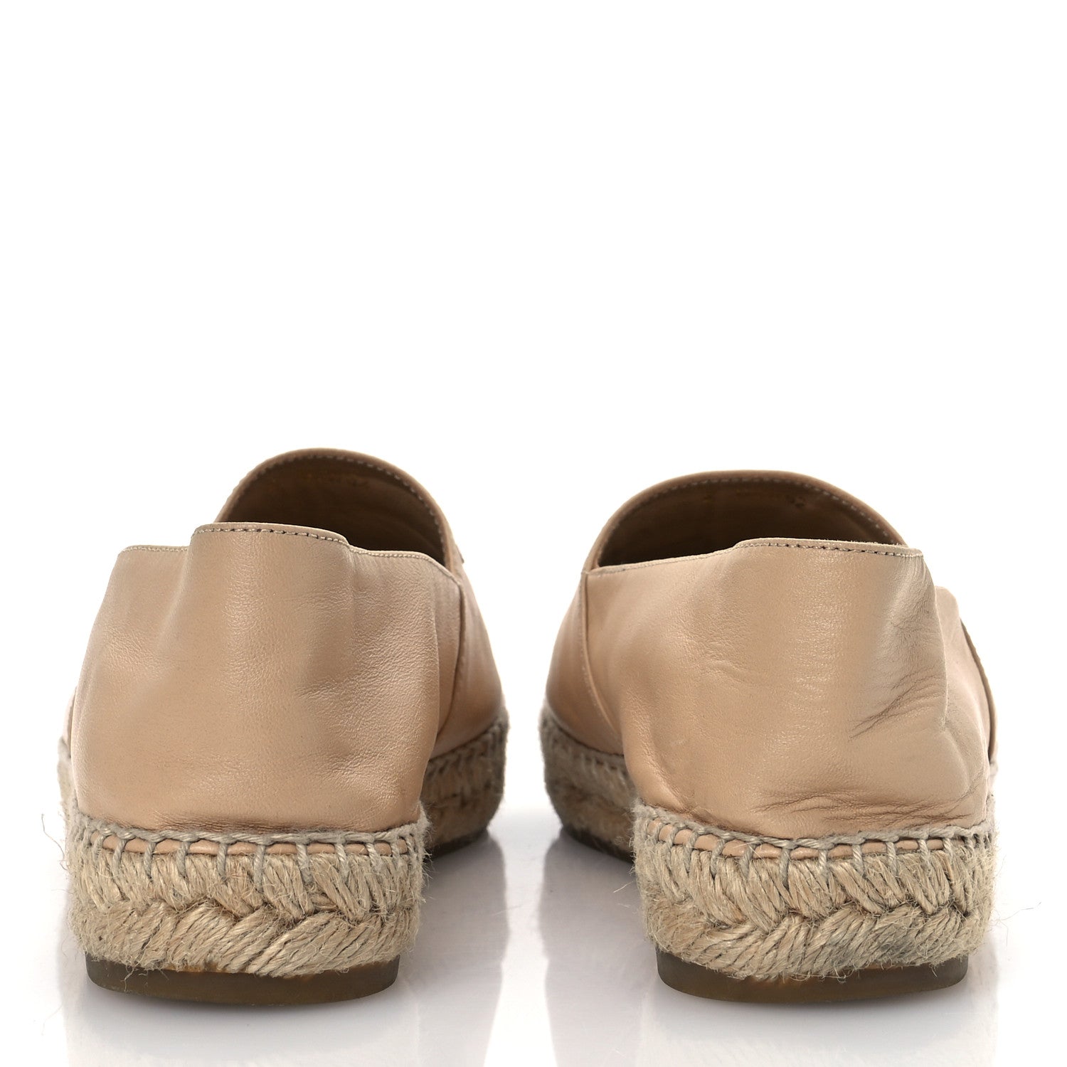 Chanel Lambskin CC Espadrilles 38 Beige Black 6 of 16
