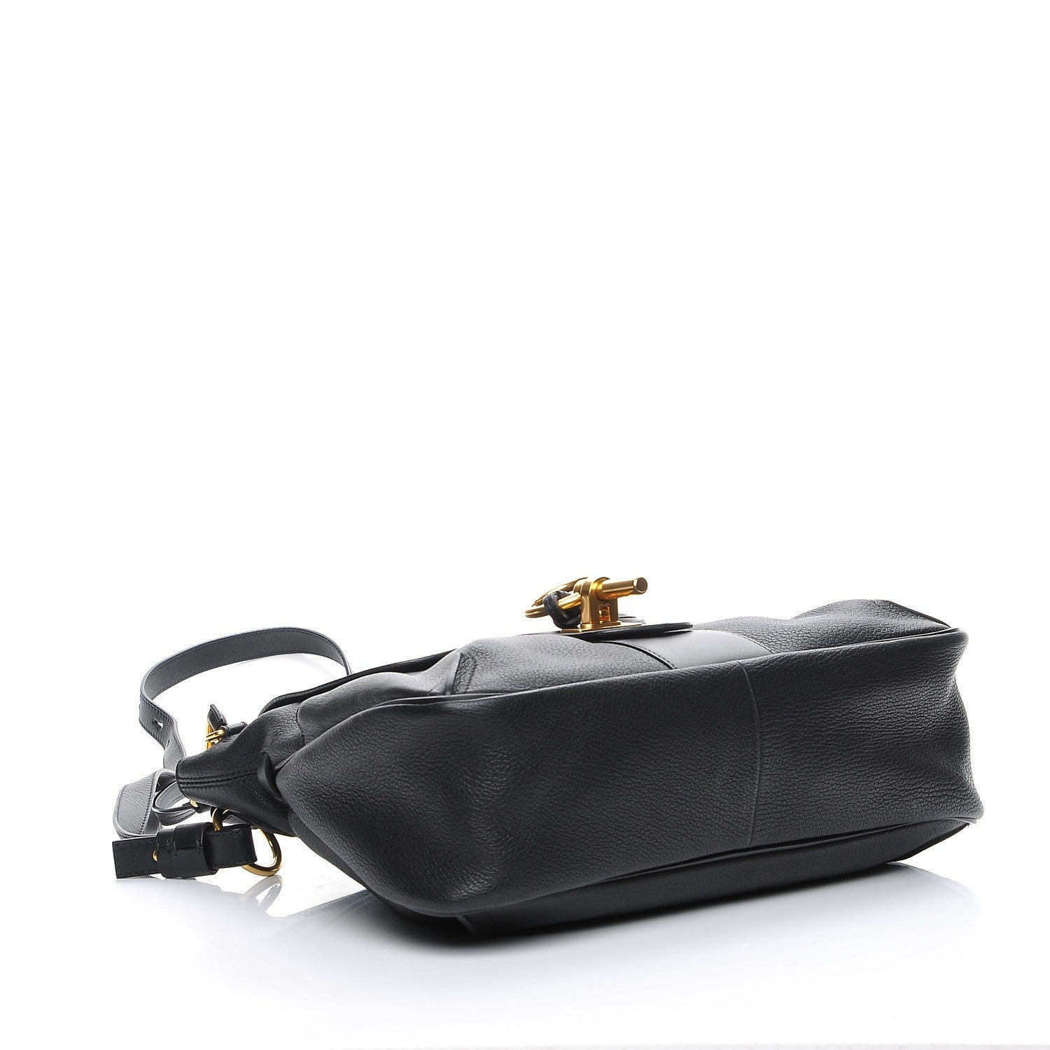 Chloe Grained Lambskin Calfskin Medium Lexa Shoulder Bag Black 5 of 8