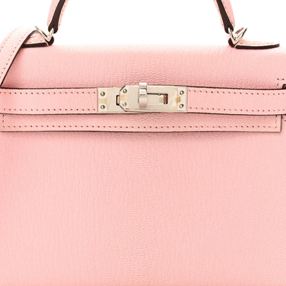 Hermes Chevre Mysore Mini Kelly Sellier 20 Rose Sakura 8 of 12