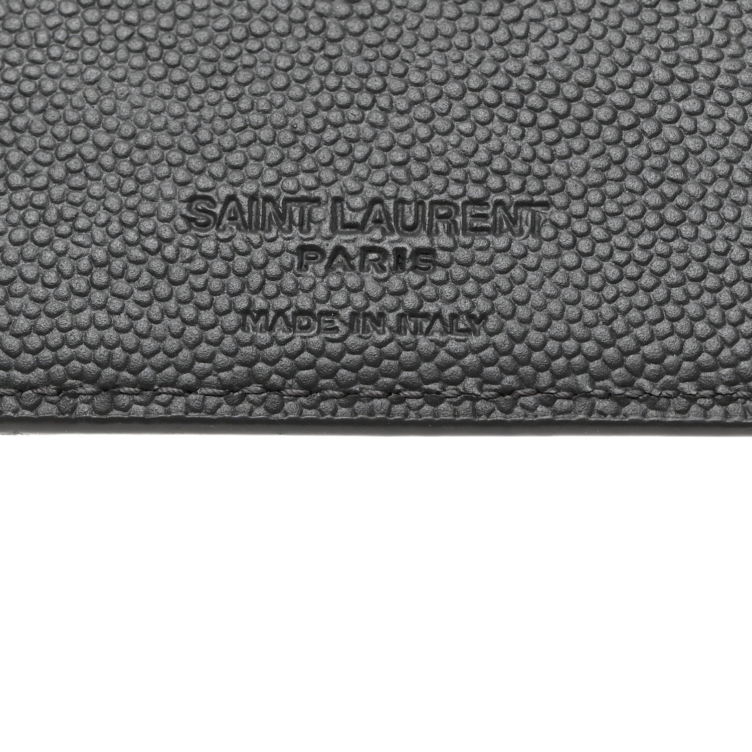 Saint Laurent SAINT LAURENT Grain De Poudre Bill Clip Card Case Grey 6 of 7
