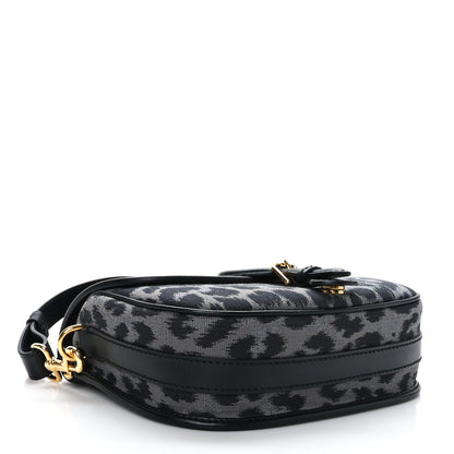 Christian Dior Canvas Mizza Embroidered Medium Bobby Flap Grey Black 4 of 8