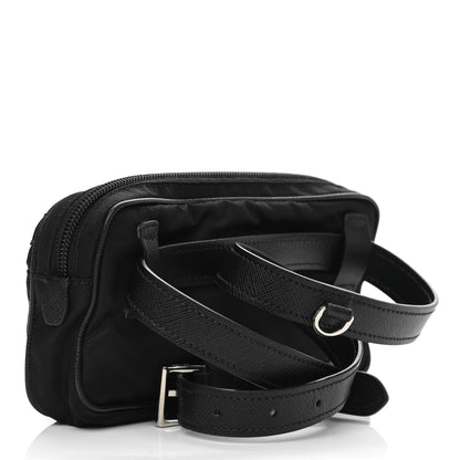 Prada Tessuto Nylon Saffiano Belt Bag Black 3 of 11