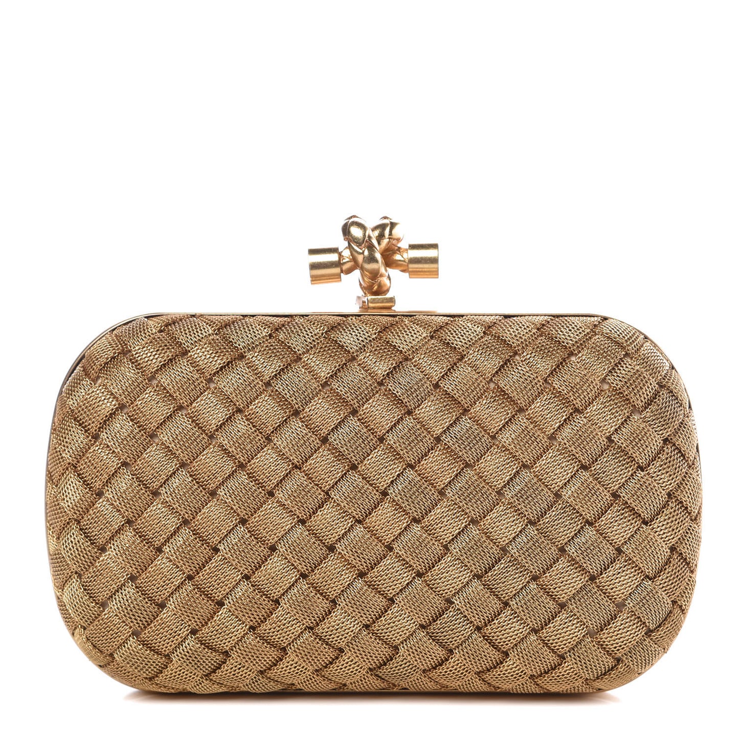 Intreccio Oro Bruciato Knot Clutch