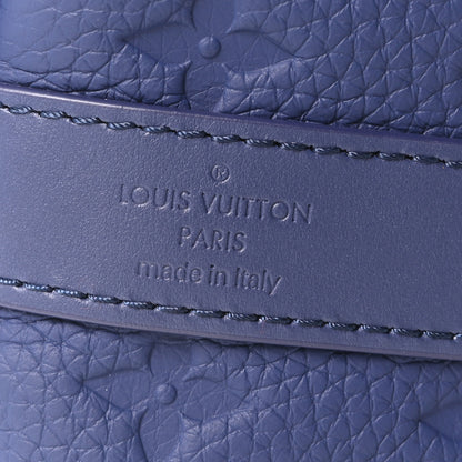 Louis Vuitton Monogram Taurillon Keepall Bandouliere 35 Blue 6 of 9
