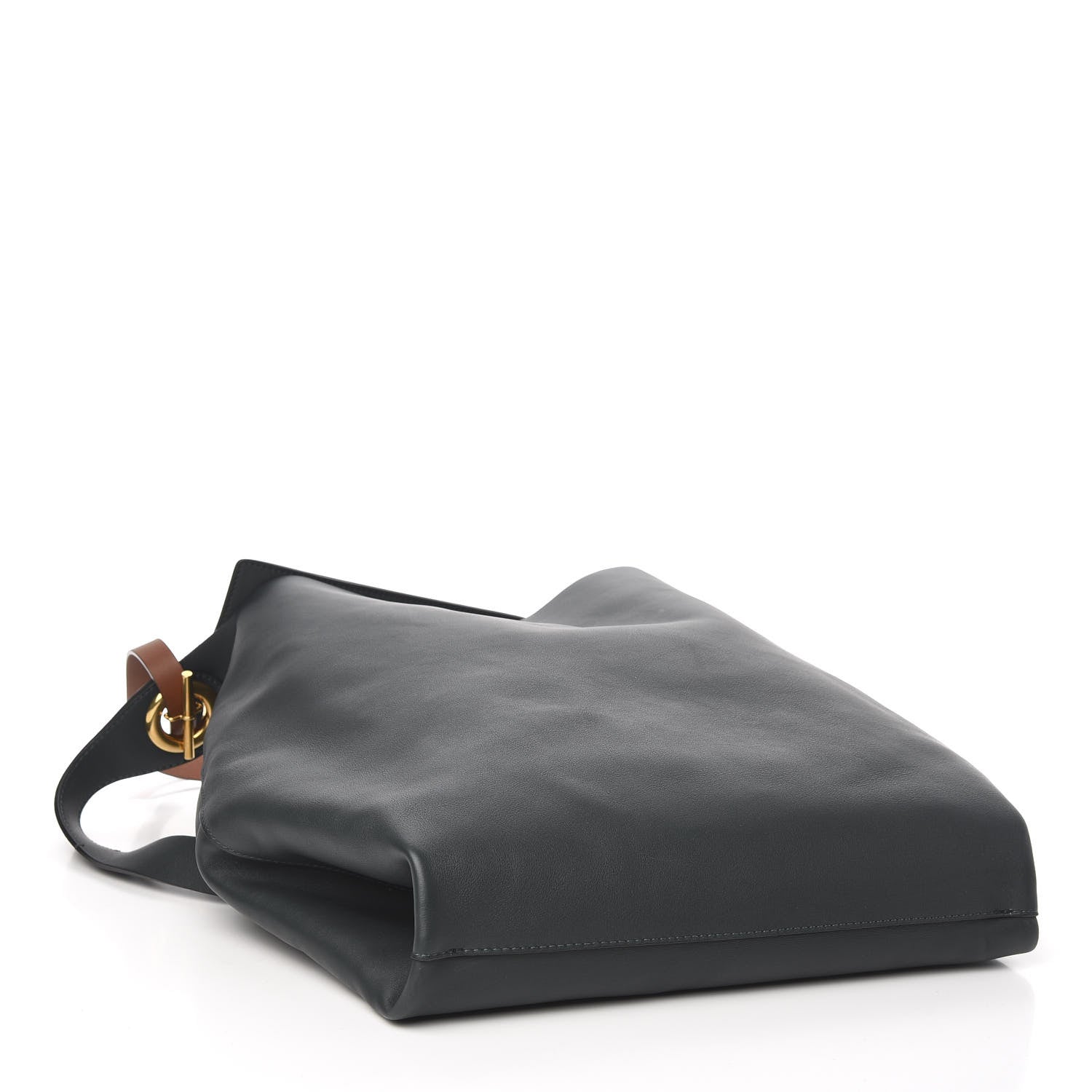 Burberry Calfskin Medium Grommet Hobo Dark Emerald 5 of 10