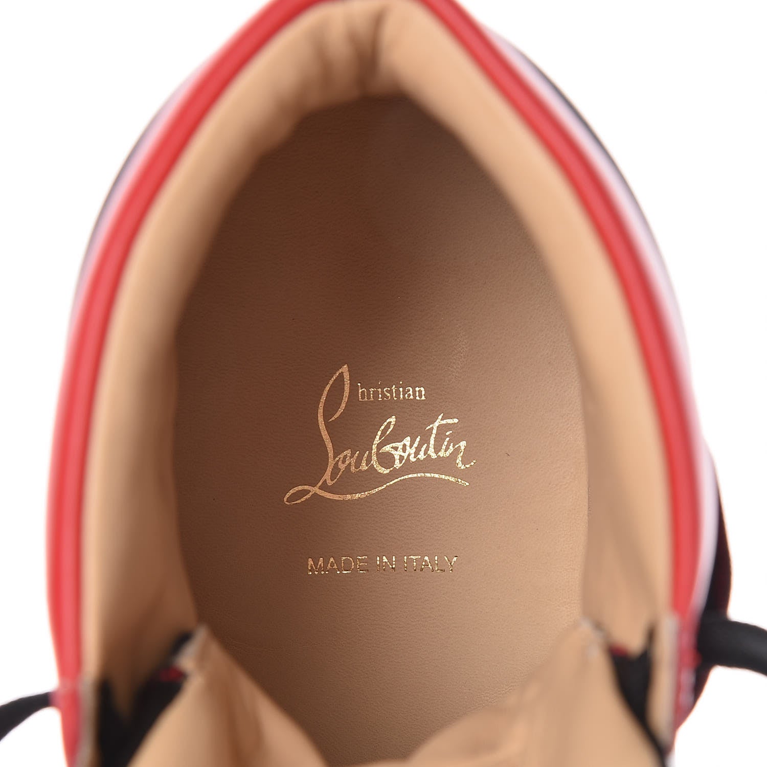 Christian Louboutin Calfskin Patent Specchio Spikes Mens Loubikick Flat Sneakers 41.5 Fraise Navy 8 of 9