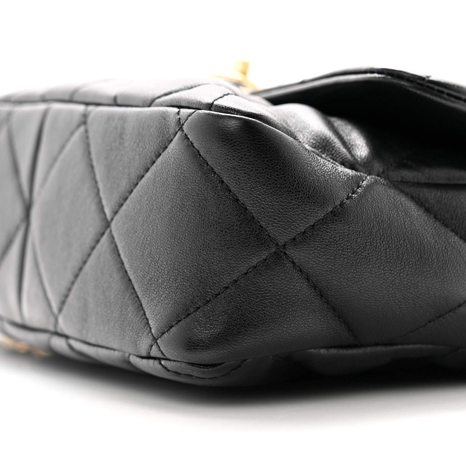 Chanel Lambskin Plexiglass Quilted Coco Love Flap Black 10 of 11