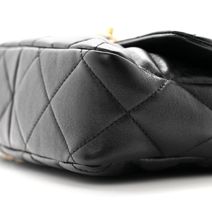 Chanel Lambskin Plexiglass Quilted Coco Love Flap Black 10 of 11