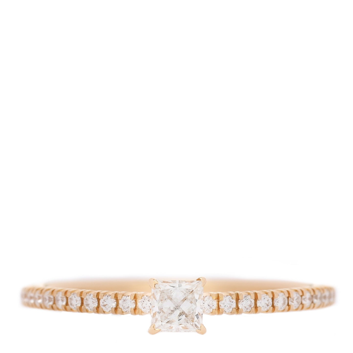 18K Yellow Gold Diamond Etincelle De Cartier Engagement Ring 57 8