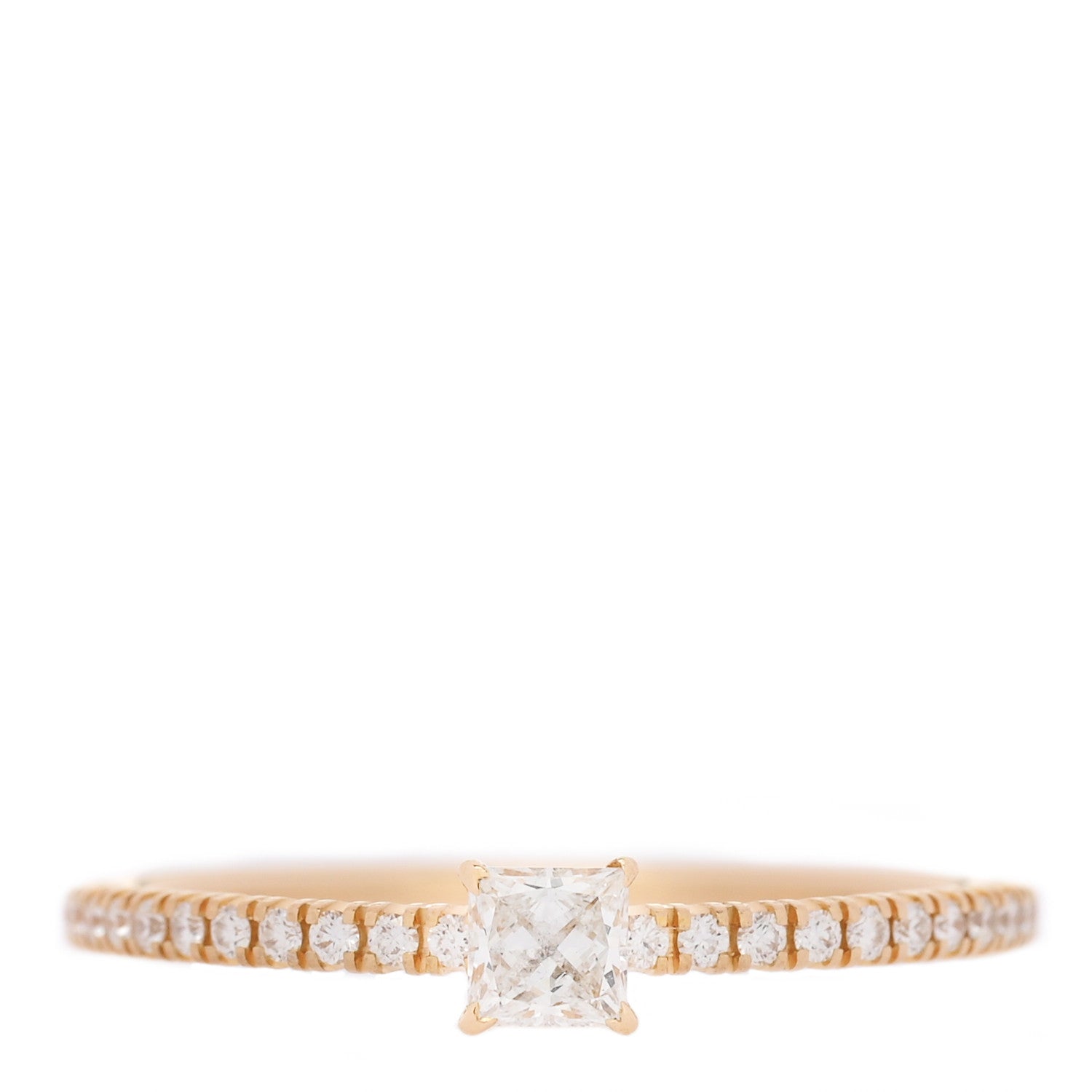 Cartier 18K Yellow Gold Diamond Etincelle De Cartier Engagement Ring 57 8 1 of 6