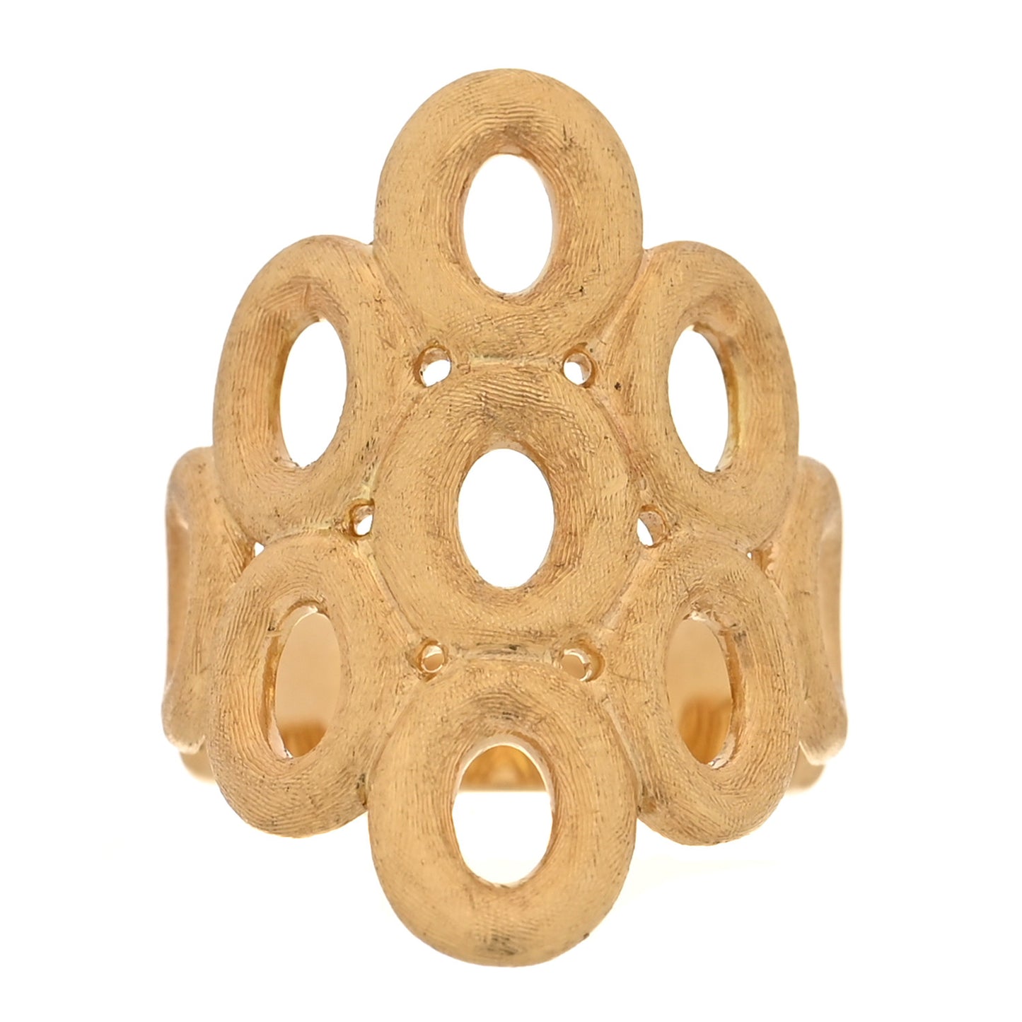 18K Yellow Gold Siviglia Cluster Ring 55 7.25