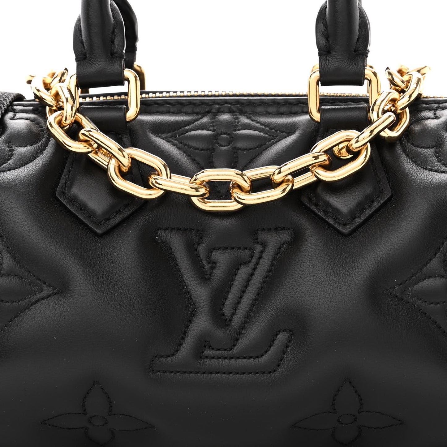 Calfskin Bubblegram Papillon BB Black