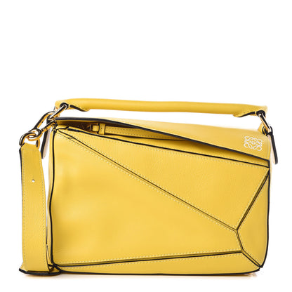Loewe Calfskin Small Puzzle Bag Yellow 1 of 9