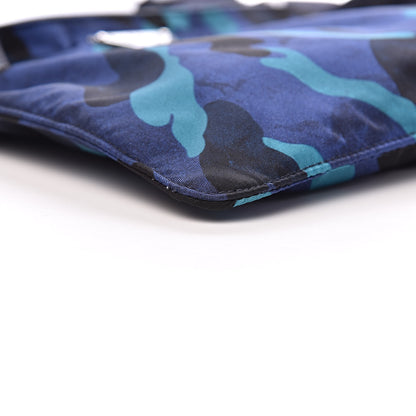 Prada Tessuto Nylon Camouflage Flat Messenger Royal 7 of 9