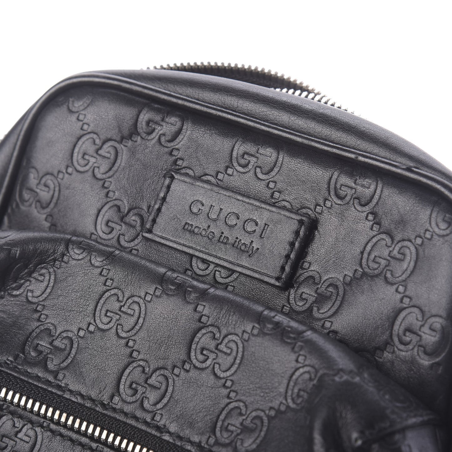 Guccissima Sling Backpack Black