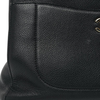 Chanel Grained Calfskin Small Neo Executive Shopper Tote Black 10 of 10