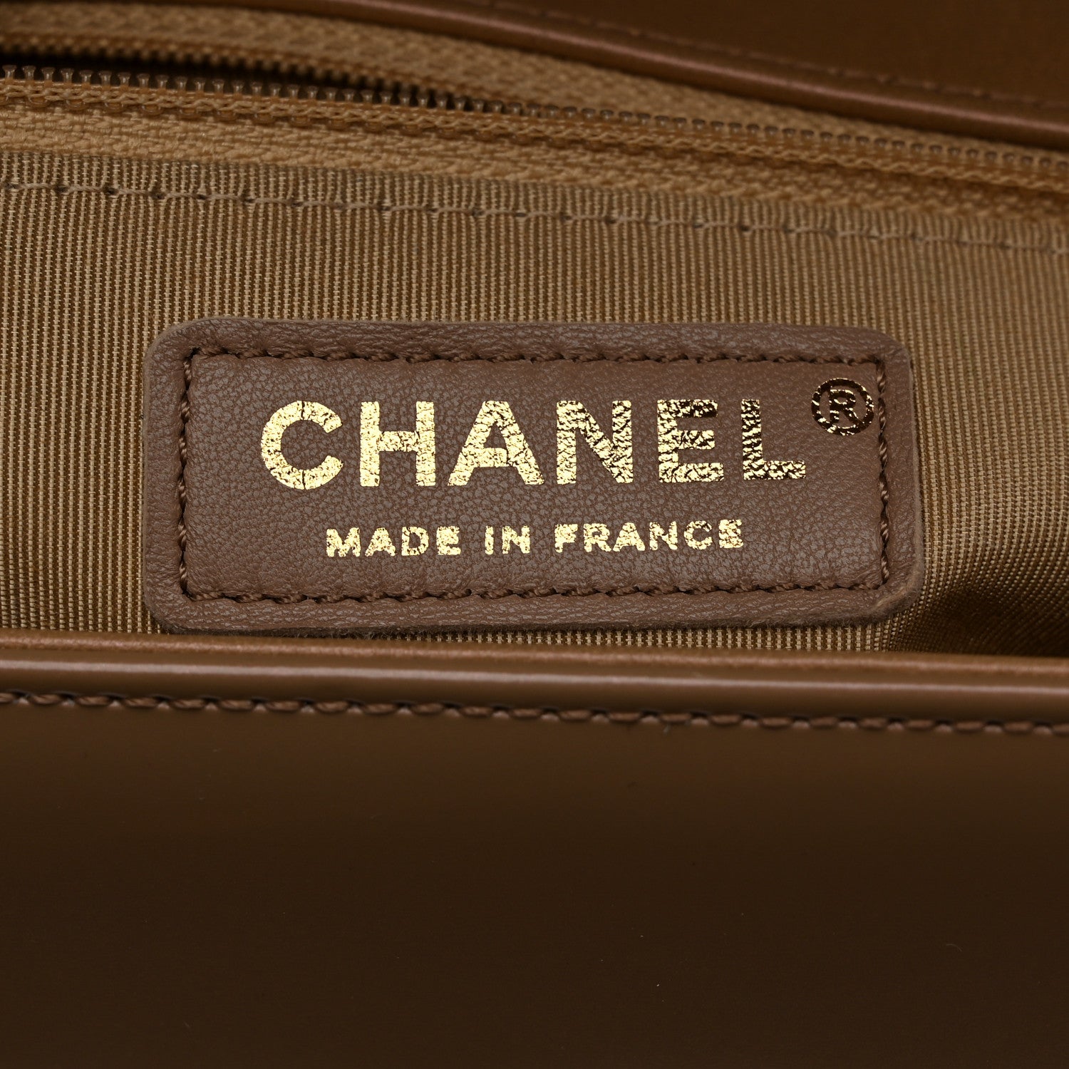 Chanel Iridescent Glazed Calfskin Quilted New Medium Boy Flap Dark Beige 6 of 10
