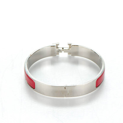 Hermes Enamel Narrow Clic Clac H Bracelet GM Rouge 4 of 5