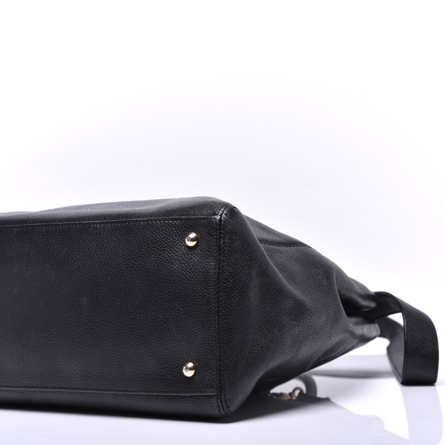 Chanel Calfskin Cerf Executive Shopper Tote Black 9 of 10