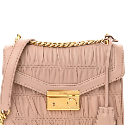 Prada Nappa Gaufre Sound Flap Crossbody Shoulder Bag Cipria 8 of 12