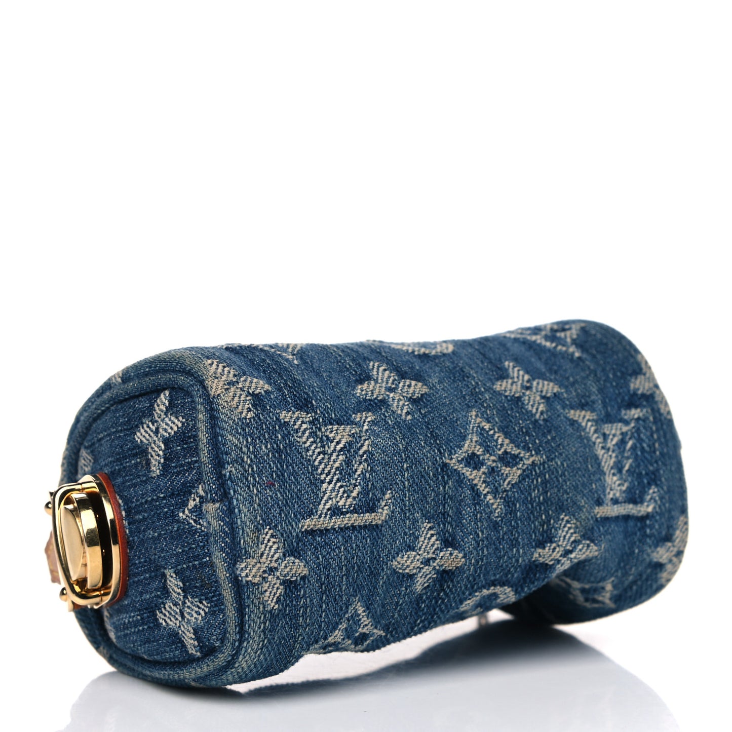 Monogram Denim Pochette Speedy PM Key Holder Blue