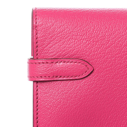 Hermes Chevre Mysore Kelly Longue Wallet Rose Tyrien 15 of 17