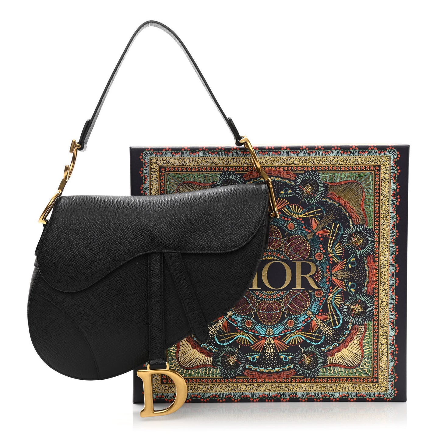 Calfskin Saddle Bag Black